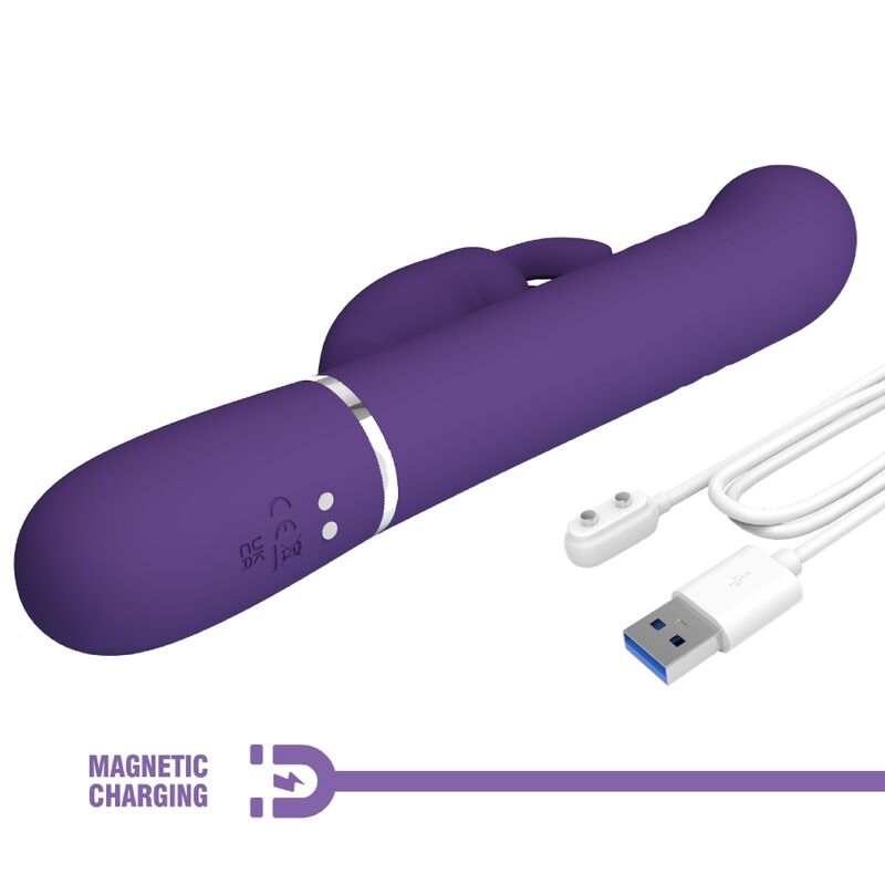 PRETTY LOVE - COALE VIBRADOR RABBIT 4 EN 1 MORADO - Imagen 8