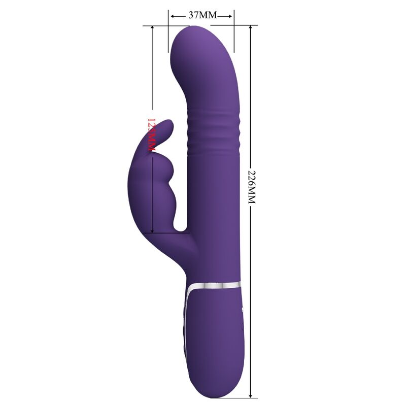 PRETTY LOVE - COALE VIBRADOR RABBIT 4 EN 1 MORADO - Imagen 6