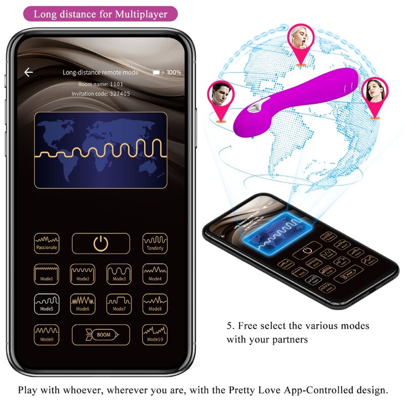 PRETTY LOVE - HECTOR VIBRADOR ELECTROSHOCK APP GRATUITA VIOLETA - Imagen 6