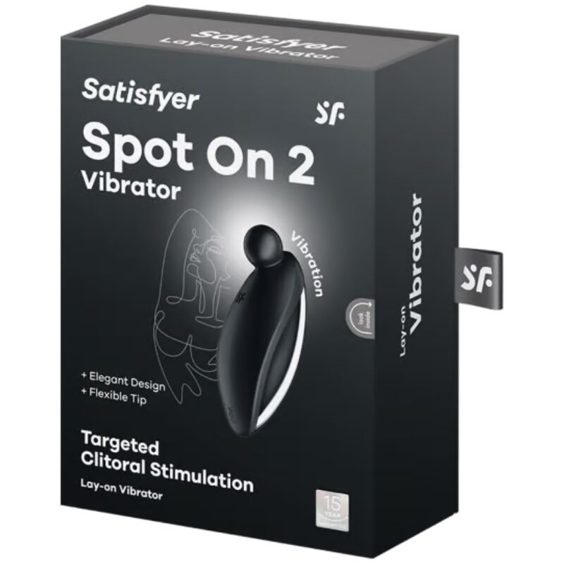 SATISFYER - SPOT ON 2 VIBRADOR LAY-ON NEGRO - Imagen 5