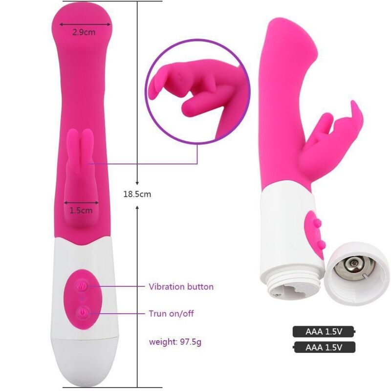 ARMONY - RABBIT VIBRADOR & ESTIMULADOR PUNTO G 10 VELOCIDADES ROSA - Imagen 4