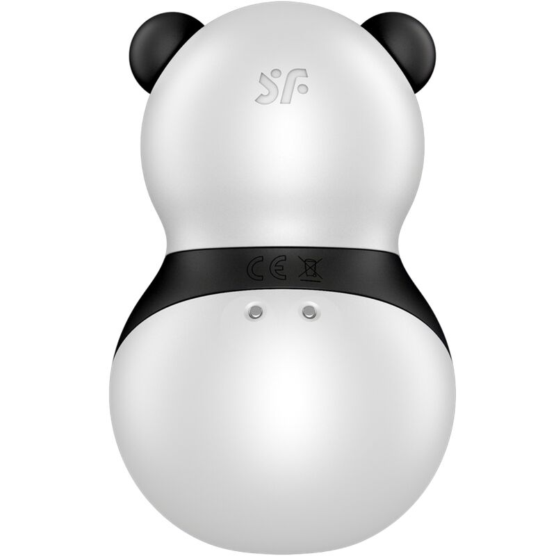 SATISFYER - POCKET PANDA ESTIMULADOR & VIBRADOR BLANCO Y NEGRO - Imagen 2