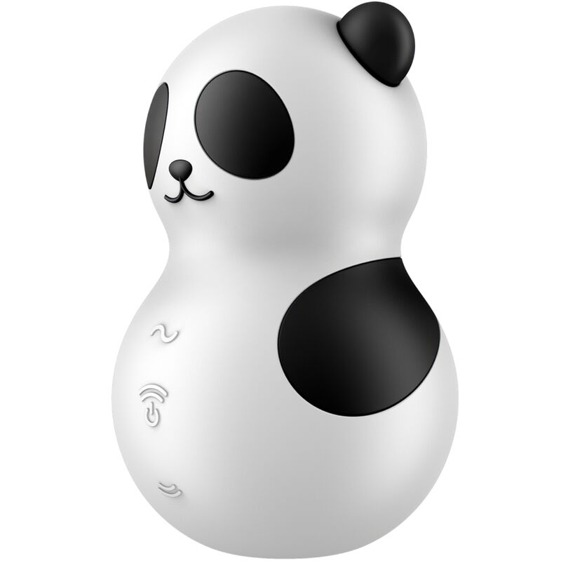 SATISFYER - POCKET PANDA ESTIMULADOR & VIBRADOR BLANCO Y NEGRO - Imagen 5