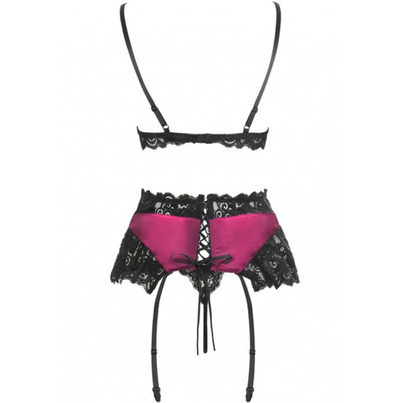 LIVCO CORSETTI FASHION - NAHIR LC 20214 SUJETADOR + PANTY + LIGUERO S/M - Imagen 2