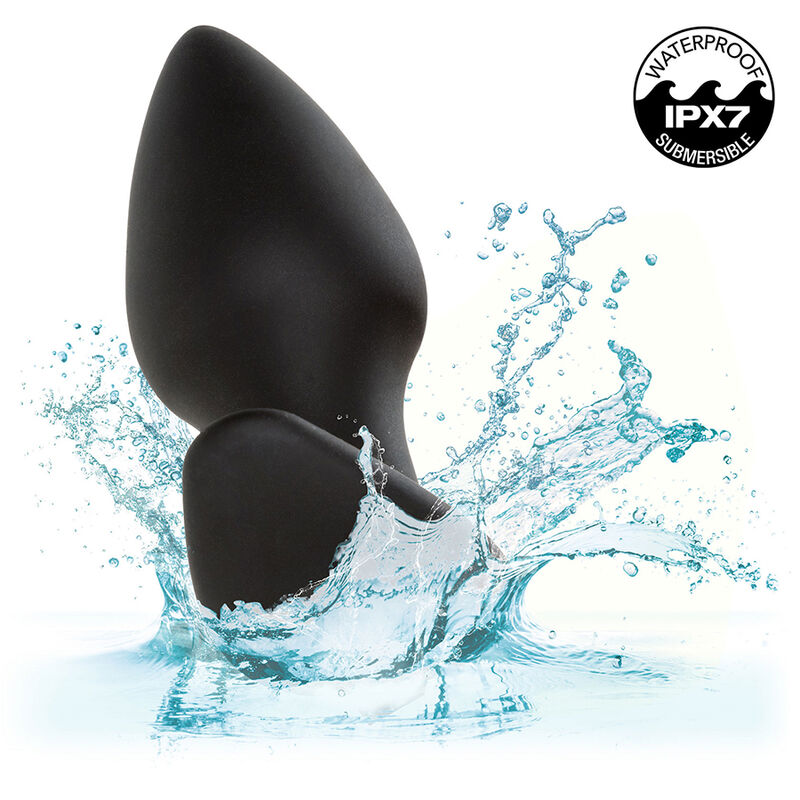 CALEXOTICS - ROCK BOTTOM PERFECT PLUG ANAL 10 VIBRACIONES SILICONA NEGRO - Imagen 2