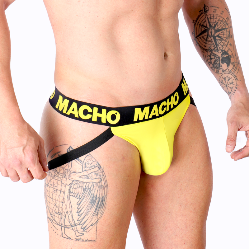MACHO - MX25A JOCK LYCRA AMARILLO S - Imagen 3