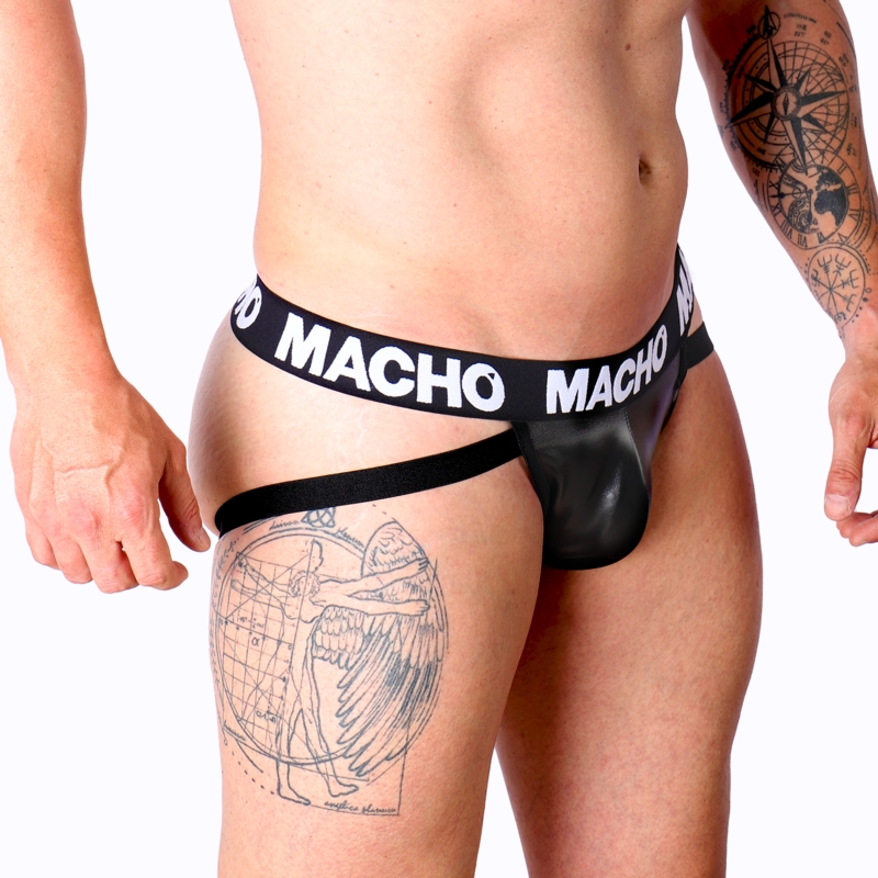 MACHO - MX25NC JOCK CUERO NEGRO XL - Imagen 6