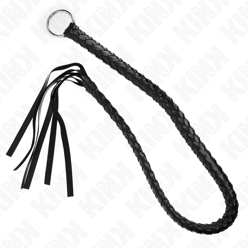 KINK - LÁTIGO DE SERPIENTE CON ANILLO DE MANO NEGRO 65 CM - Image 2