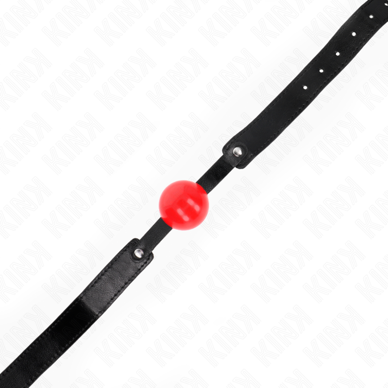 KINK - MORDAZA DE BOLA 4 CM SUAVE DE TPE MODELO 1 66 X 2.5 CM AJUSTABLE 41-61 CM - Imagen 3