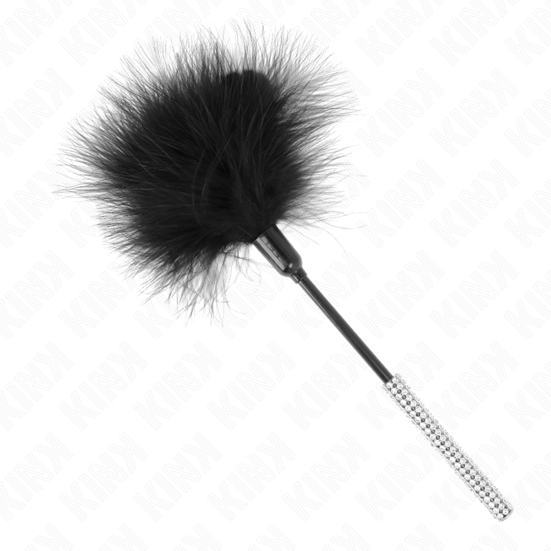 KINK - PLUMAS PARA COSQUILLAS CON MANGO DE DIAMANTES DE IMITACIÓN 27 CM - Imagen 2