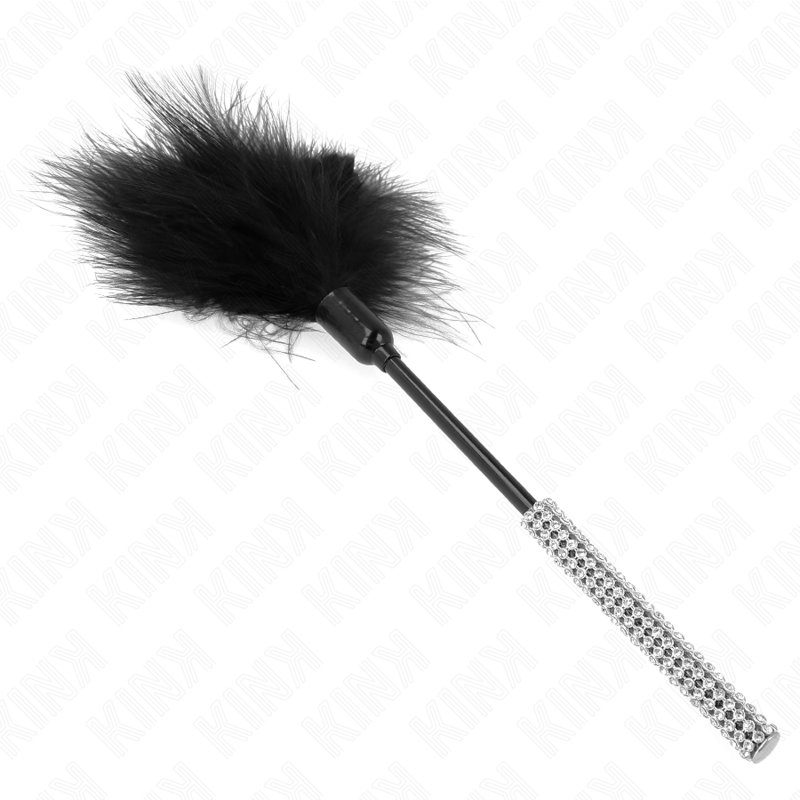 KINK - PLUMAS PARA COSQUILLAS CON MANGO DE DIAMANTES DE IMITACIÓN 27 CM - Imagen 5