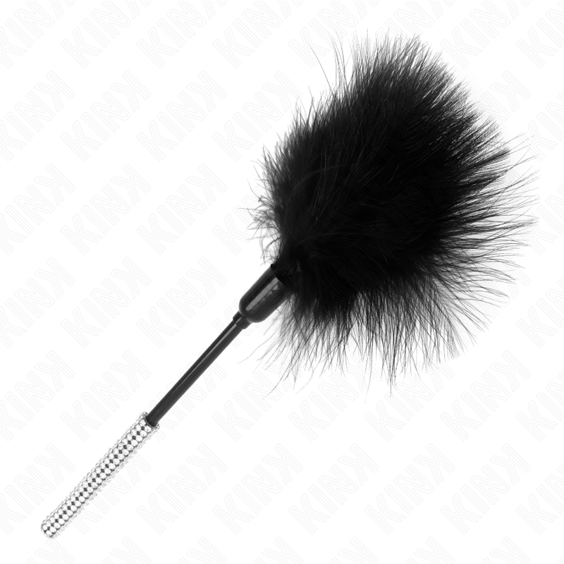 KINK - PLUMAS PARA COSQUILLAS CON MANGO DE DIAMANTES DE IMITACIÓN 27 CM - Imagen 4