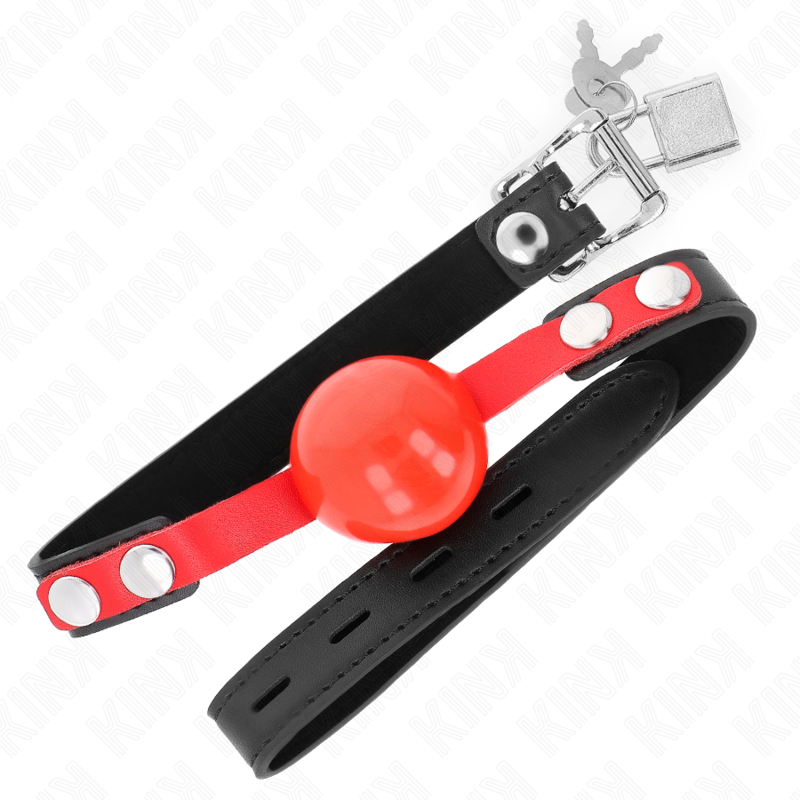 KINK - MORDAZA DE BOLA 4 CM SUAVE DE TPE MODELO 4 60 X 2 CM AJUSTABLE 37-52 CM - Imagen 2