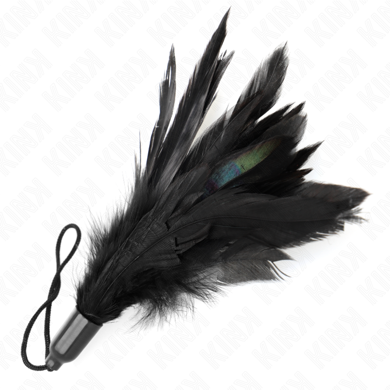 KINK - PLUMAS PARA COSQUILLAS CON MANGO DE CUERDA BASE DE PLÁSTICO 15 CM - Imagen 4