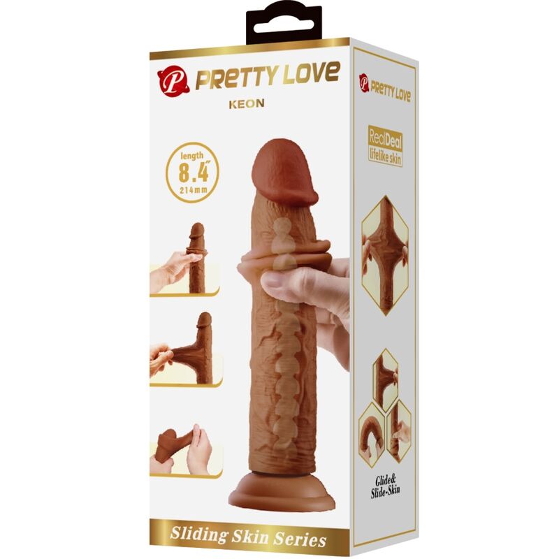 PRETTY LOVE - KEON DILDO REALÍSTICO 21 CM MULATO - Image 7