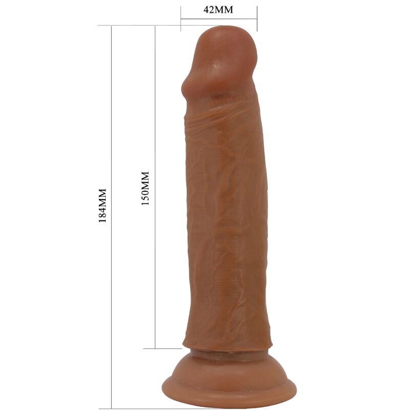 PRETTY LOVE - QUENTIN DILDO REALÍSTICO 18 CM MULATO - Image 2