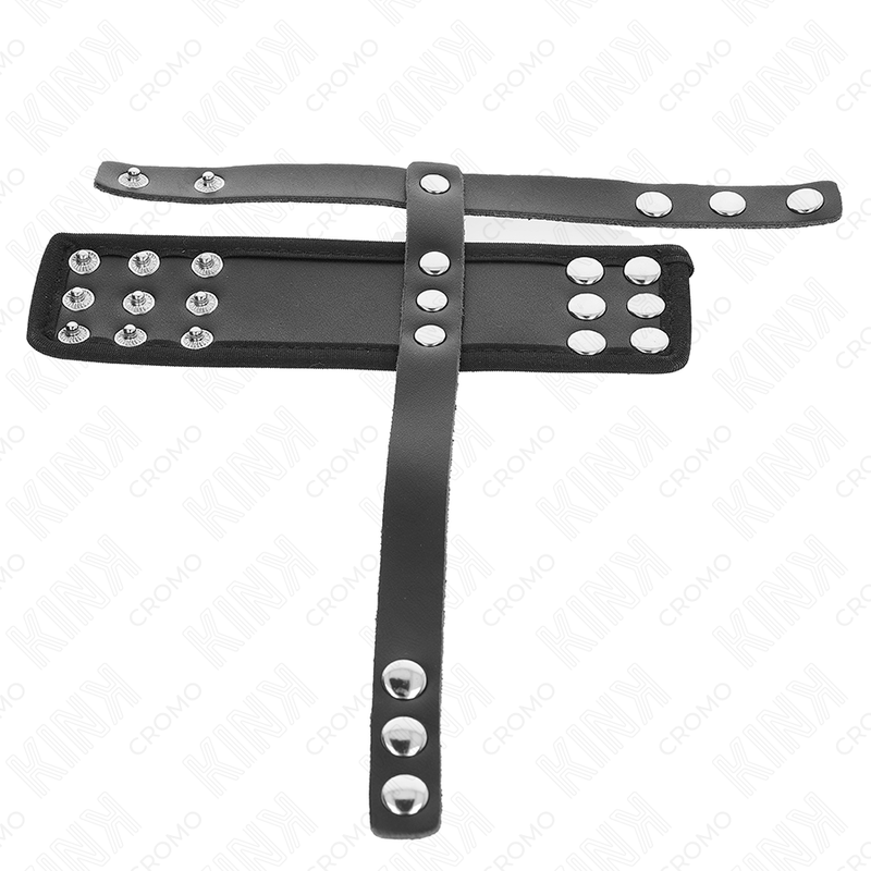 KINK - ANILLO JAULA PENE CUERO CON CORREA DIVISORIA DE BOLAS RECUBIERTO AJUSTABLE - Imagen 2