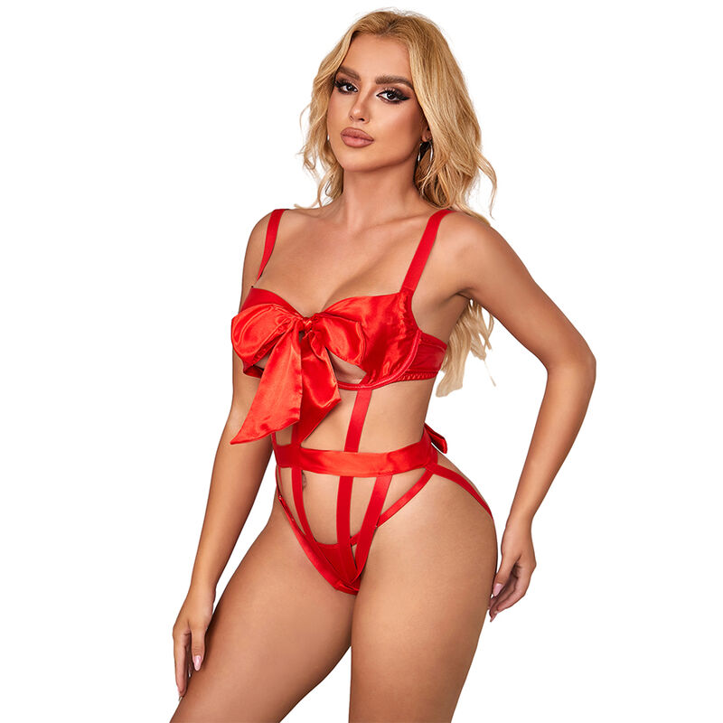 SUBBLIME - 954468 BODY SEXY CALADO CON LAZO ROJO S/M - Imagen 6