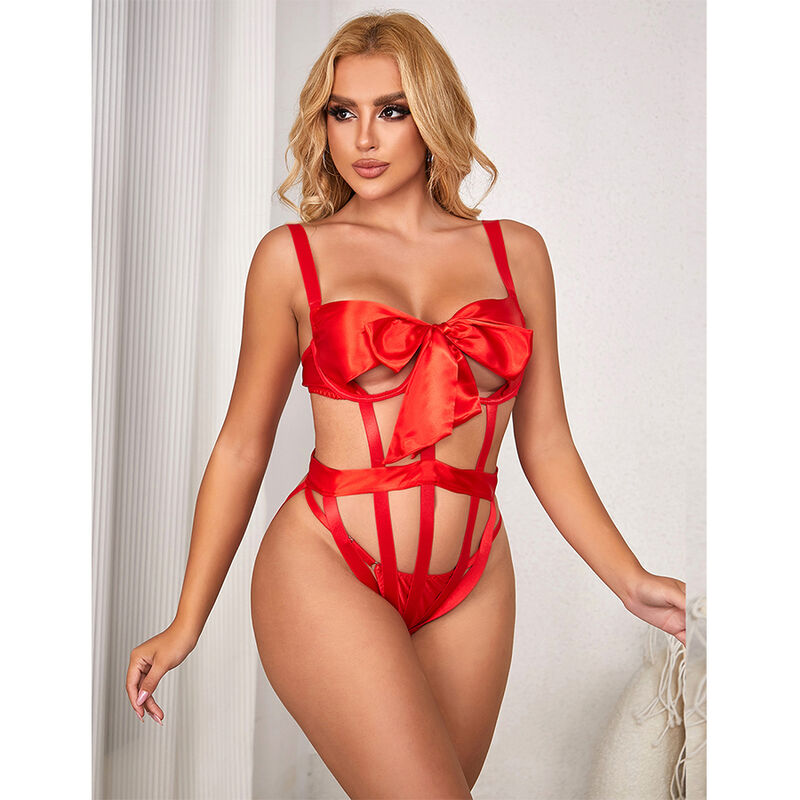 SUBBLIME - 954475 BODY SEXY CALADO CON LAZO ROJO L/XL - Imagen 10