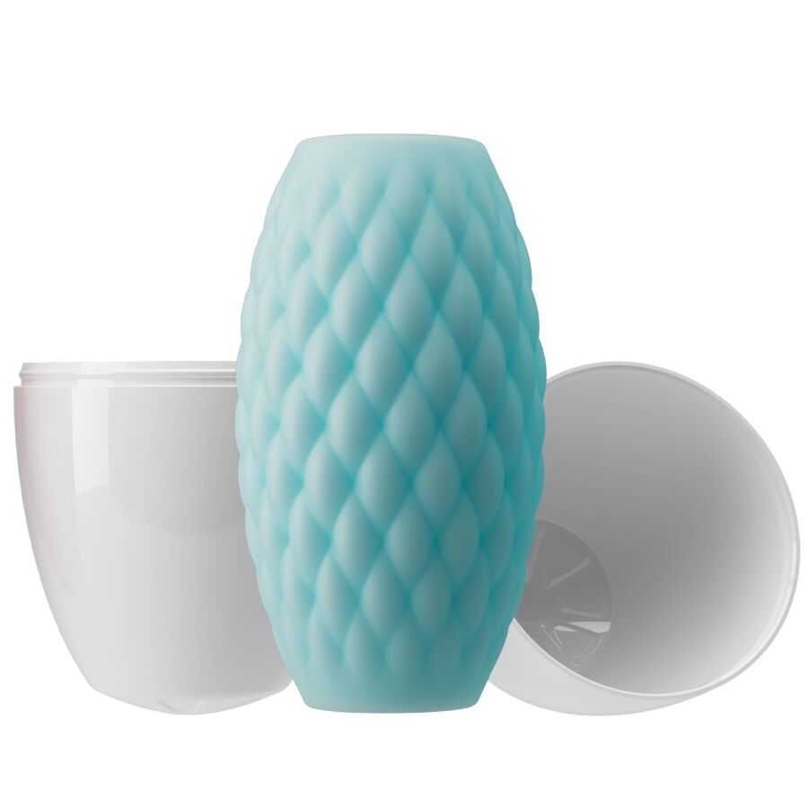 PRETTY LOVE - ATHENA EROS MASTURBADOR MASCULINO SILICONA CELESTE - Imagen 2