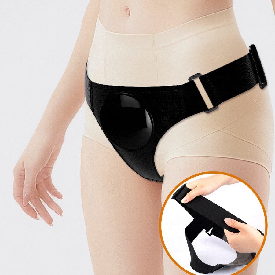 PRETTY LOVE - KYTON HARNESS BRIEFS UNIVERSAL CON DILDO SQUIRTING 19 CM MULATO - Imagen 5