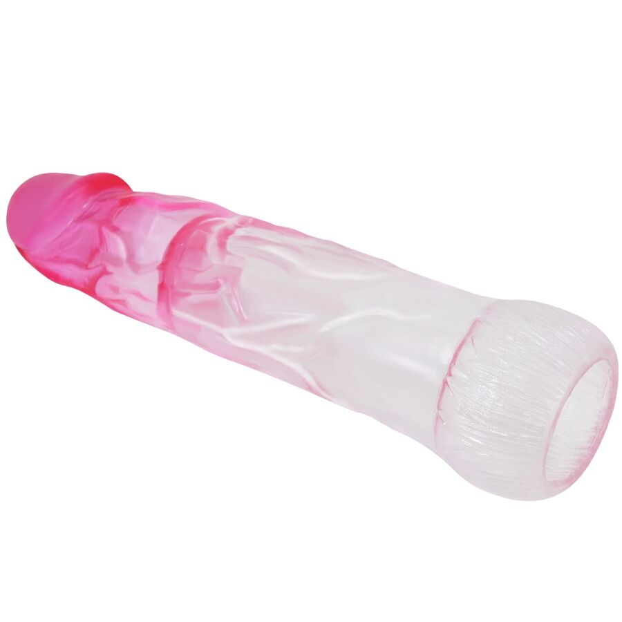 PRETTY LOVE - NERON FUNDA REALÍSTICA ALARGADORA DE 6 CM PARA PENE ROSA - Imagen 2