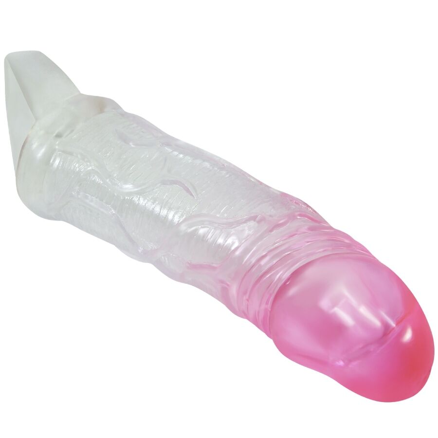 PRETTY LOVE - ODES FUNDA REALÍSTICA ALARGADORA DE 2 CM PARA PENE ROSA - Imagen 7