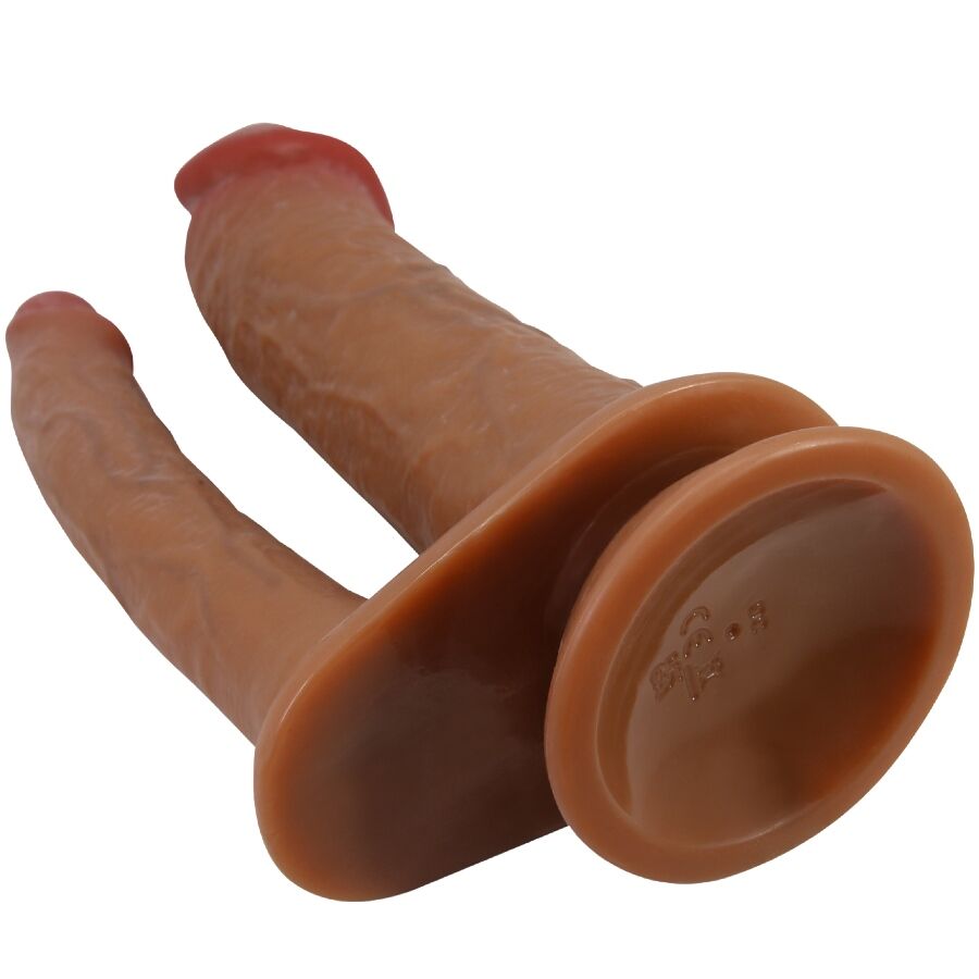 PRETTY LOVE - HULBERT DOBLE DILDO REALÍSTICO CON VIBRACIÓN MULATO - Imagen 6