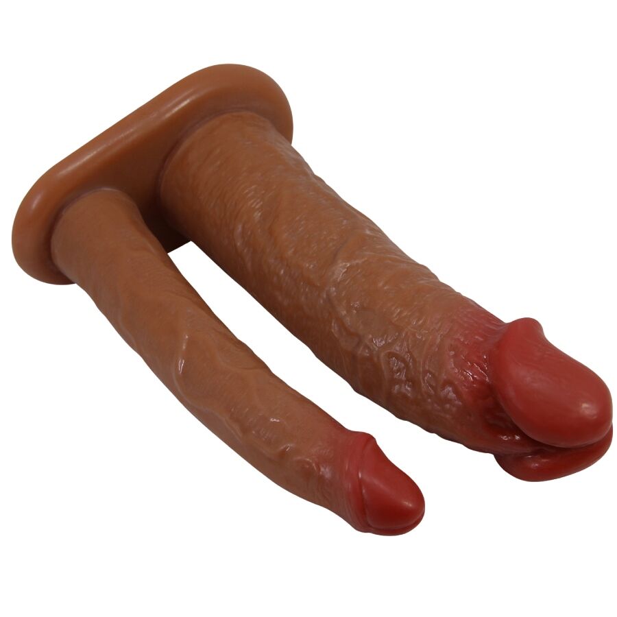 PRETTY LOVE - YAIRON FUNDA PARA PENE DOBLE CON EXTENSIÓN DE 4 CM MULATO - Imagen 5