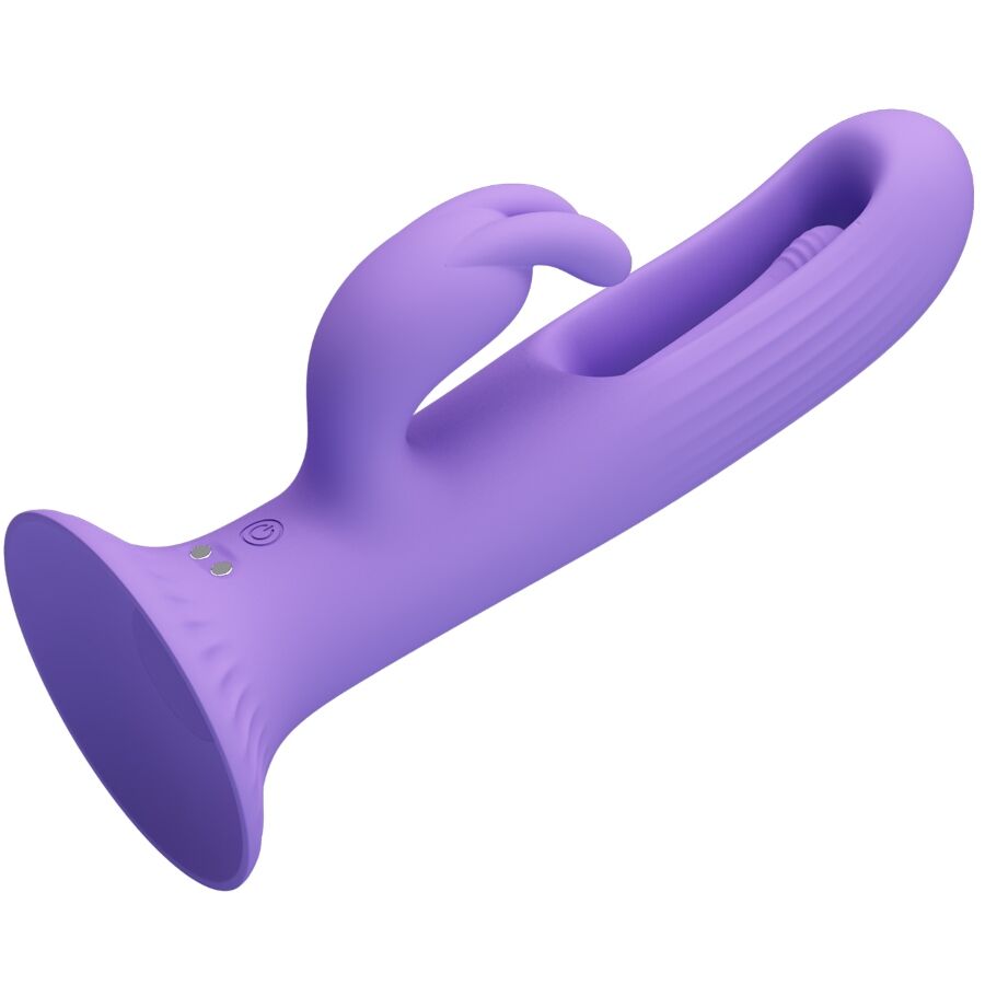 PRETTY LOVE - KILLMOULIS VIBRADOR RABBIT 12 MODOS DE VIBRACIÓN MORADO - Imagen 5