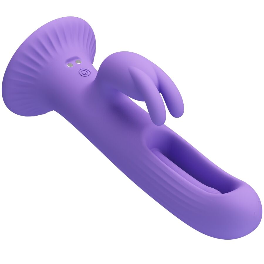 PRETTY LOVE - KILLMOULIS VIBRADOR RABBIT 12 MODOS DE VIBRACIÓN MORADO - Imagen 8