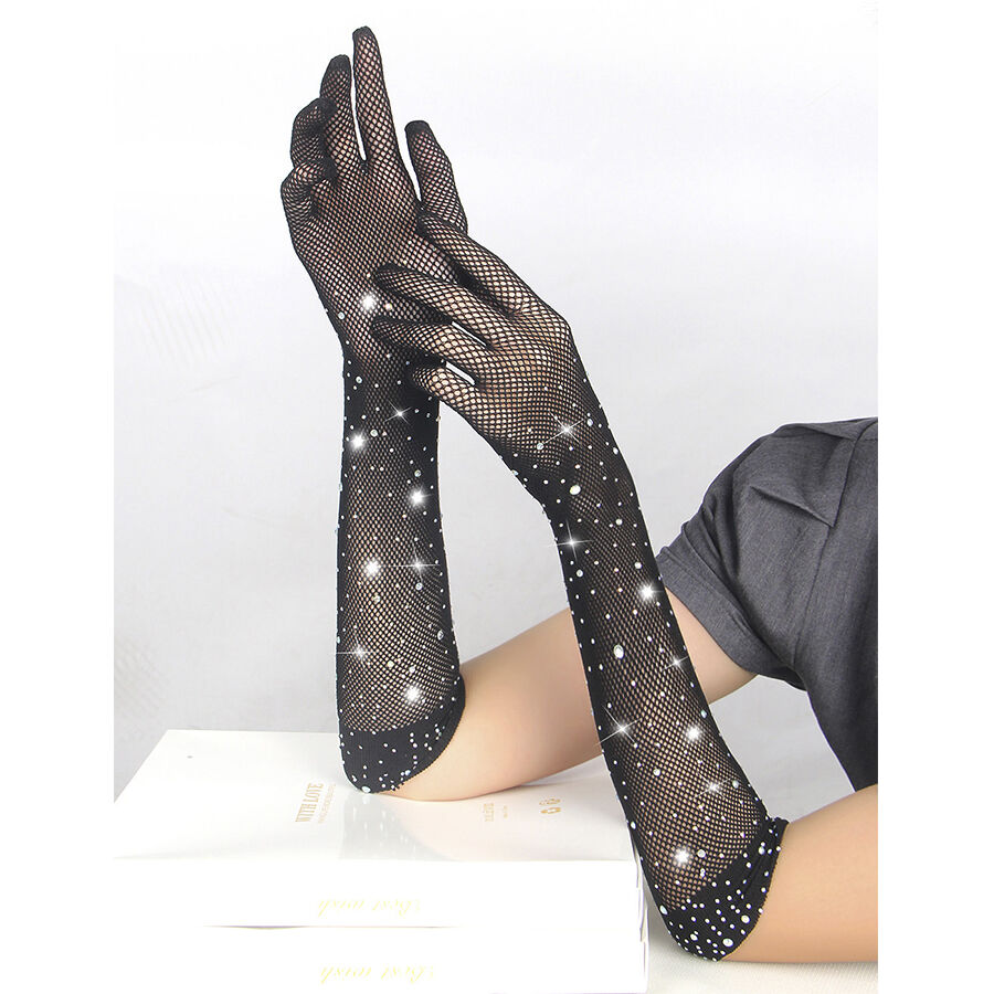 SUBBLIME - 957469 GUANTES TRANSPARENTES CON BRILLO NEGRO S/M - Imagen 4