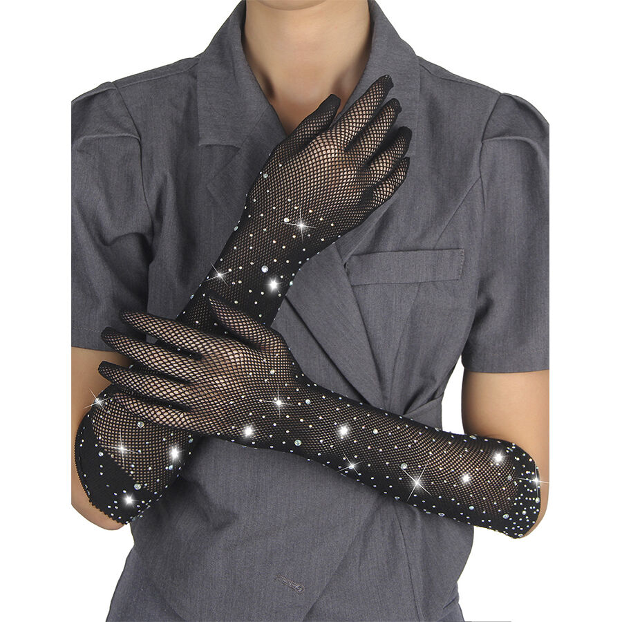 SUBBLIME - 957469 GUANTES TRANSPARENTES CON BRILLO NEGRO S/M - Imagen 6