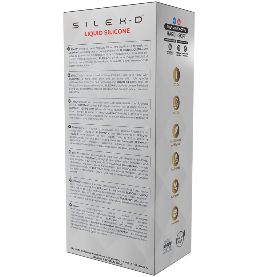 SILEXD - PENE REALÍSTICO MODELO 9 SILICONA LÍQUIDA 22.8 CM - Imagen 6