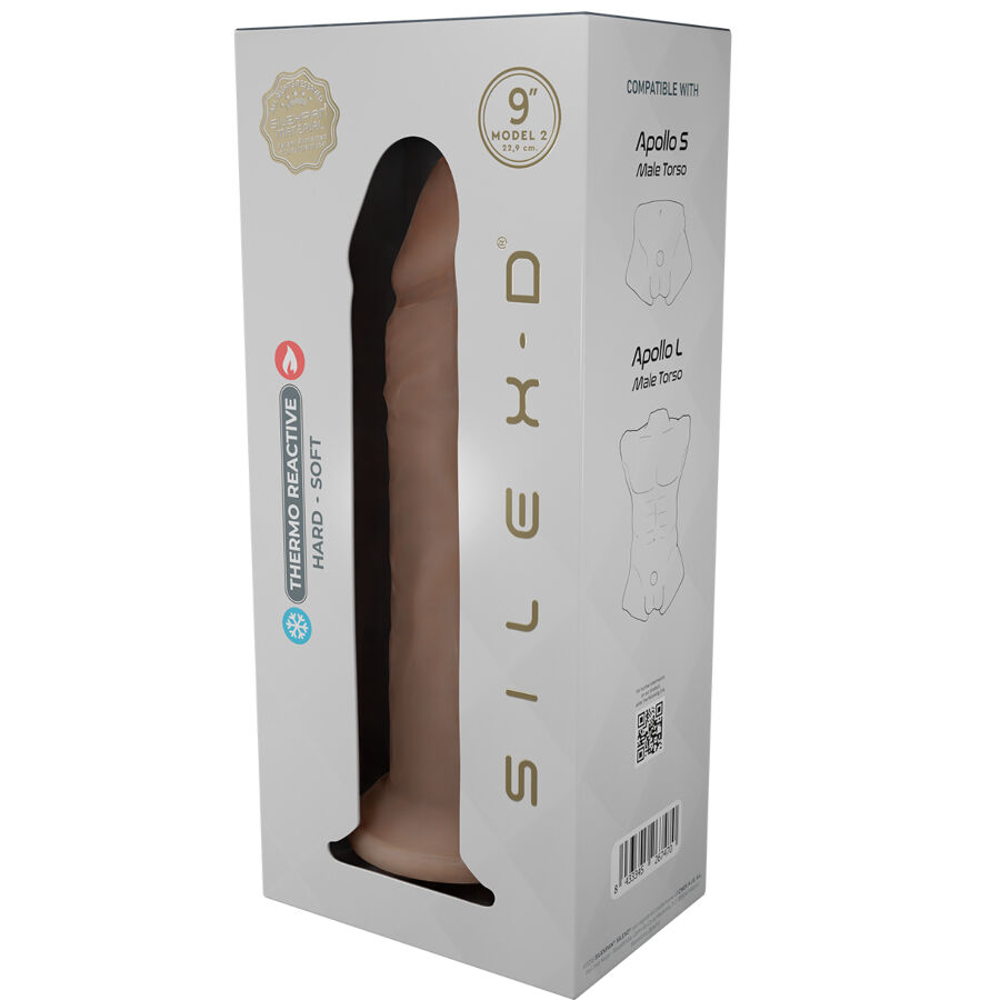 SILEXD - PENE REALÍSTICO MODELO 9 SILICONA LÍQUIDA 22.8 CM - Imagen 5