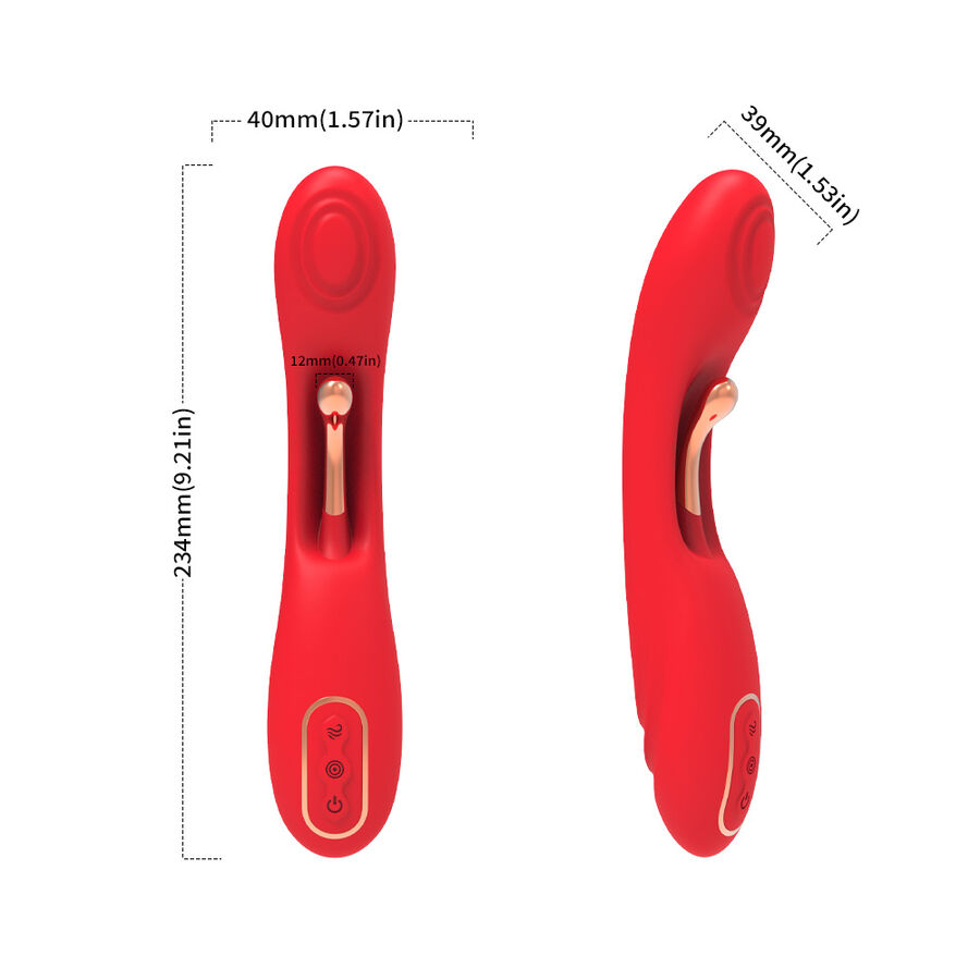 ARMONY - VIBRADOR CON LENGUA OSCILANTE ROJO - Imagen 8