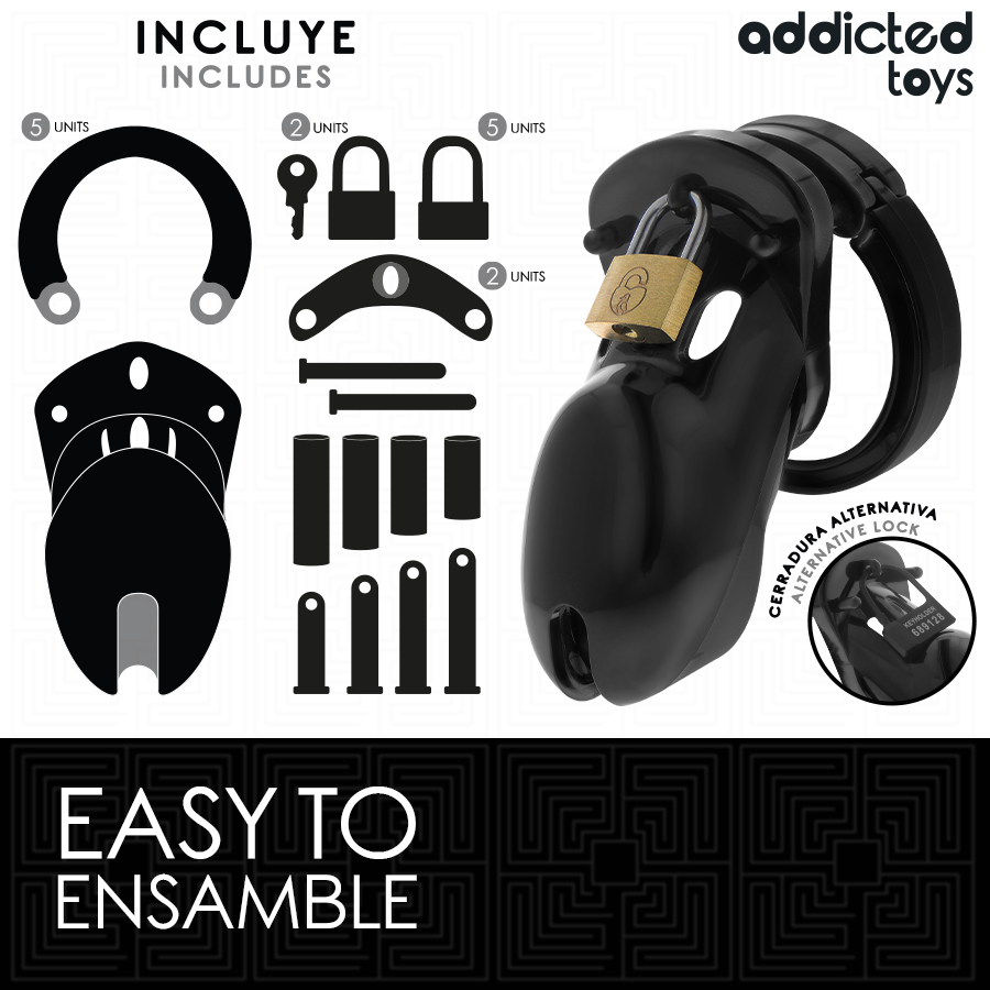 ADDICTED TOYS LOCKED - FORBIDDEN VAULT JAULA PARA PENE 10 CM - Imagen 3