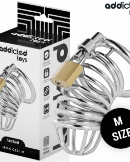 ADDICTED TOYS LOCKED - IRON CELL JAULA PARA PENE DE METAL TALLA M