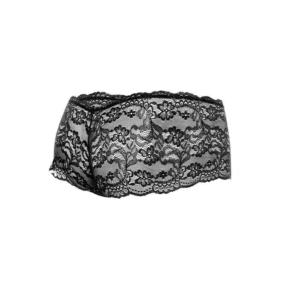 MOB - BOXER ENCAJE NEGRO TALLA S/M - Imagen 4