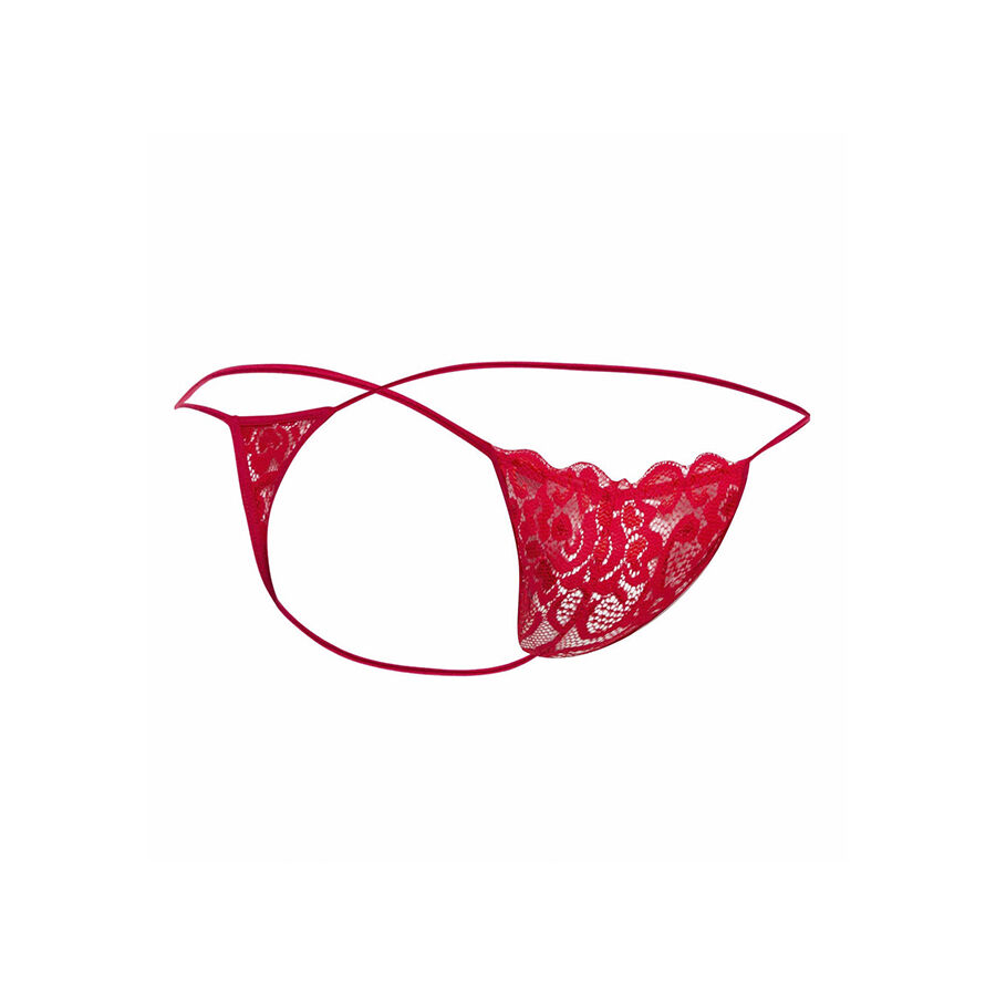 MOB - TANGA DE ENCAJE ROJO TALLA L/XL - Imagen 4