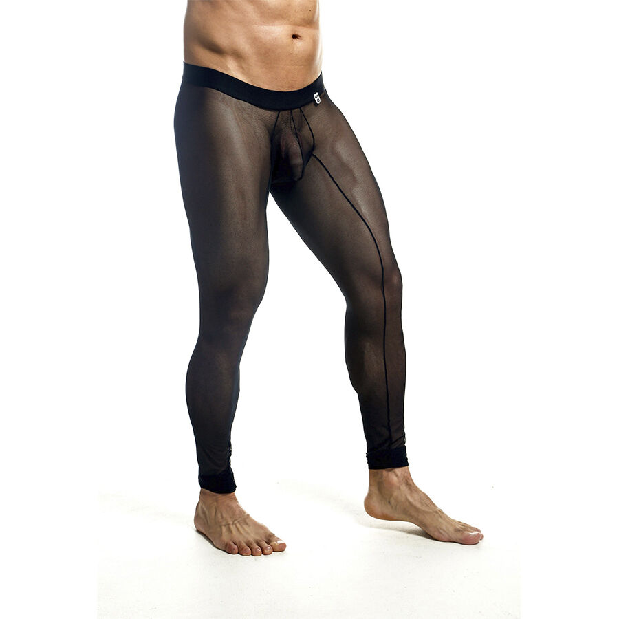 MOB - MEDIAS DE MALLAS TRANSPARENTES NEGRAS TALLA S - Imagen 3
