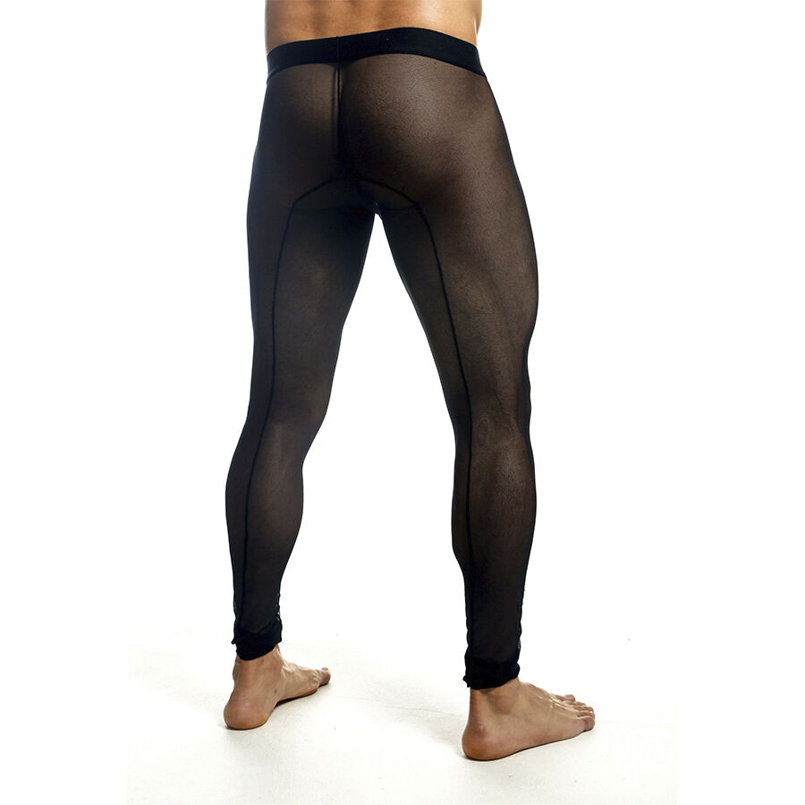 MOB - MEDIAS DE MALLAS TRANSPARENTES NEGRAS TALLA M - Imagen 4