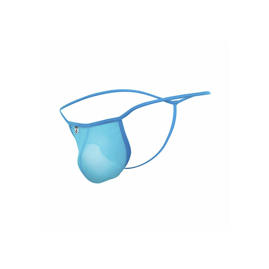 MOB - TANGA TRANSPARENTE CON FORMA DE T AQUA TALLA S/M - Imagen 2