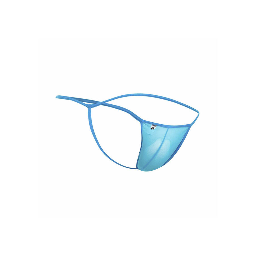 MOB - TANGA TRANSPARENTE CON FORMA DE T AQUA TALLA S/M - Imagen 3