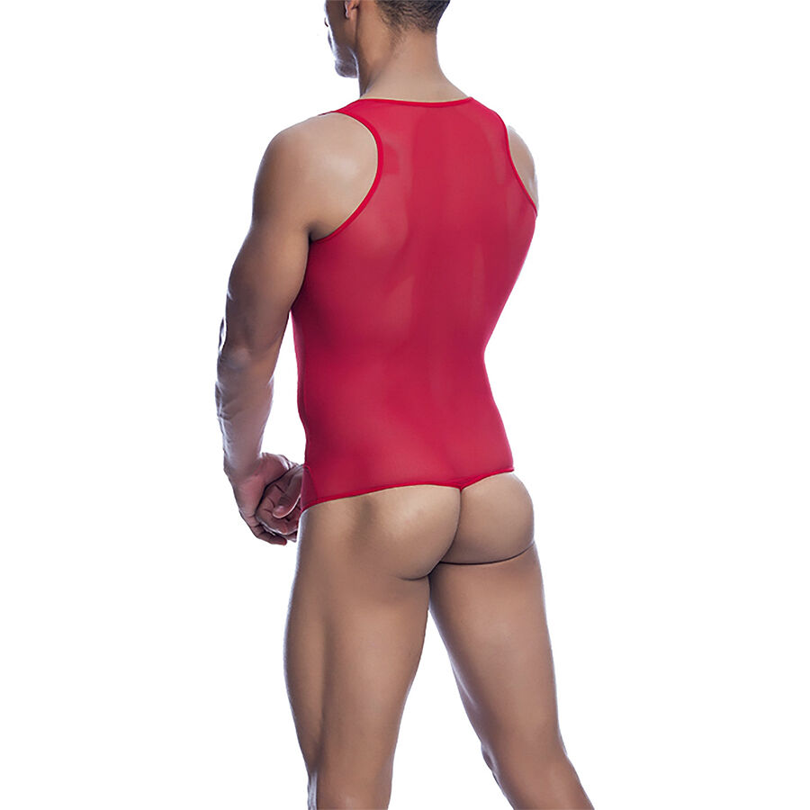 MOB - BODYSHEER TRANSPARTE ROJO TALLA S/M - Imagen 2
