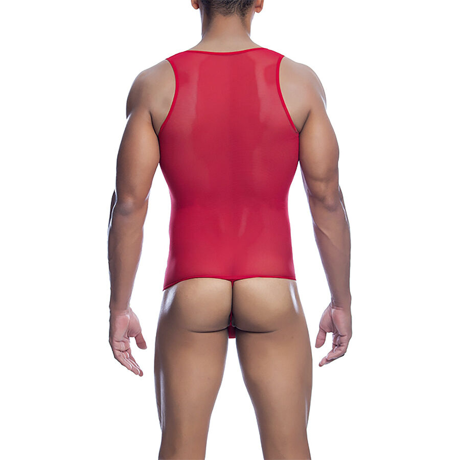 MOB - BODYSHEER TRANSPARTE ROJO TALLA S/M - Imagen 3