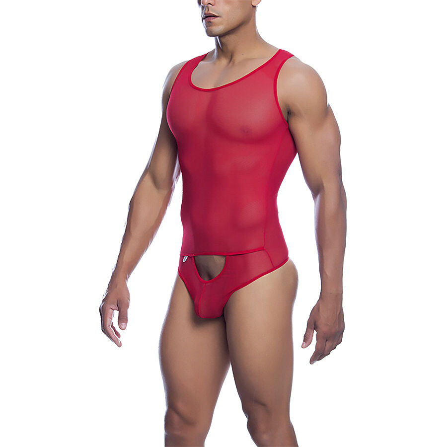 MOB - BODYSHEER TRANSPARTE ROJO TALLA L/XL - Imagen 4