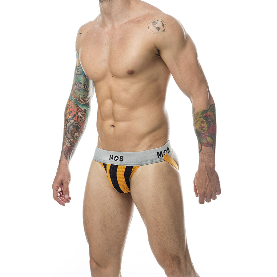 MOB - JOCK CLASICO STRIPE NARANJA TALLA L - Imagen 3