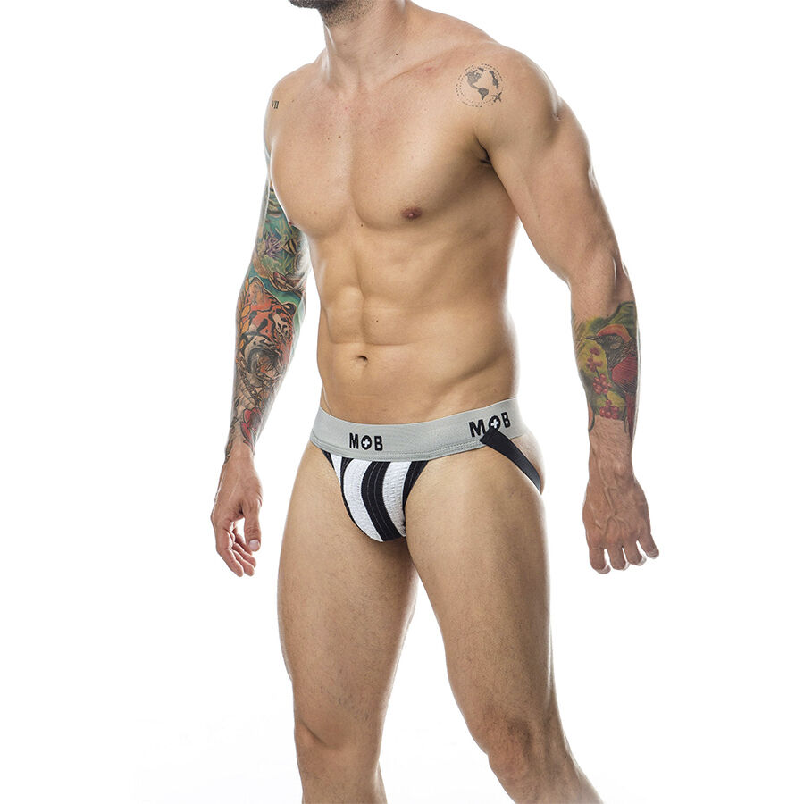 MOB - JOCK CLASICO STRIPE BLANCO TALLA L - Imagen 2