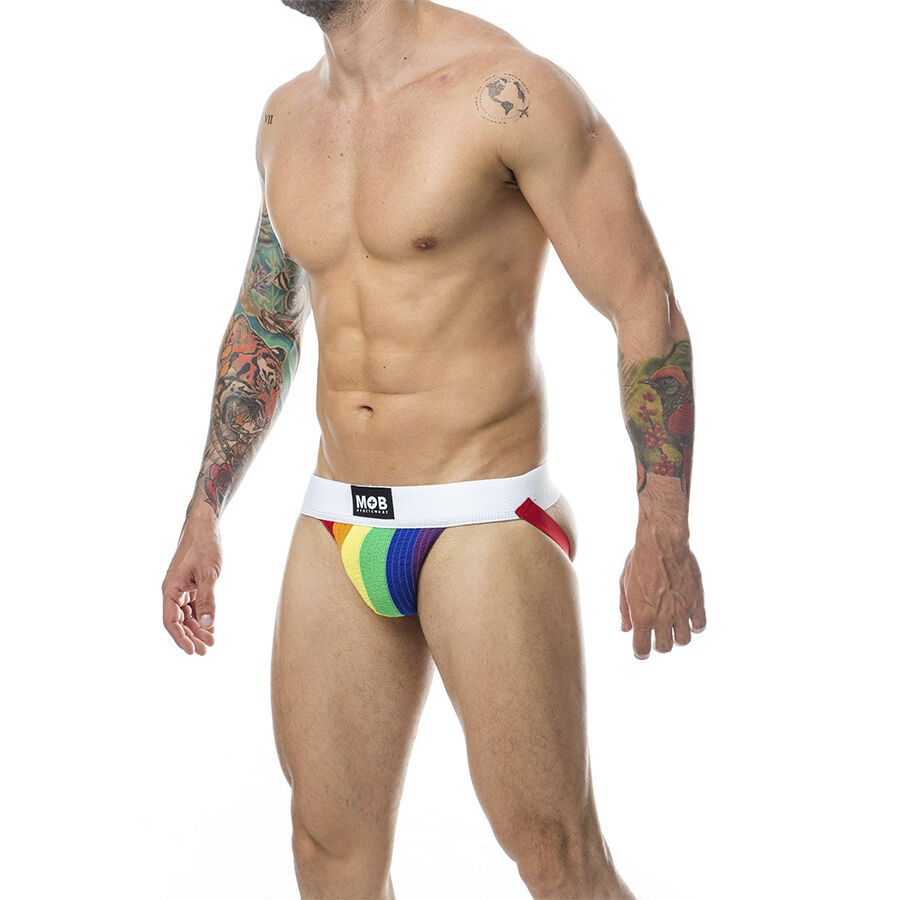 MOB - JOCK CLASICO STRIPE RAINBOW TALLA S - Imagen 6